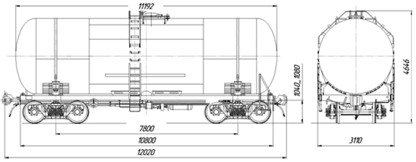 Вагон-цистерна, модель 15-740-03